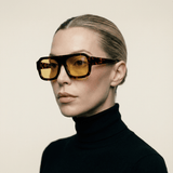 Retro Large Sunnies Yellow Lenses