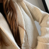 Knit Sweater Jacket Ivory